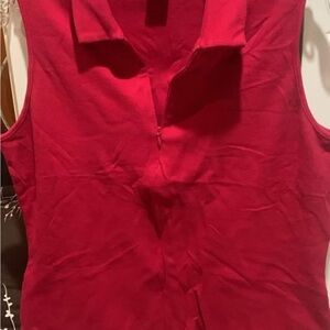 Express vintage Women's Sleeveless Red Top